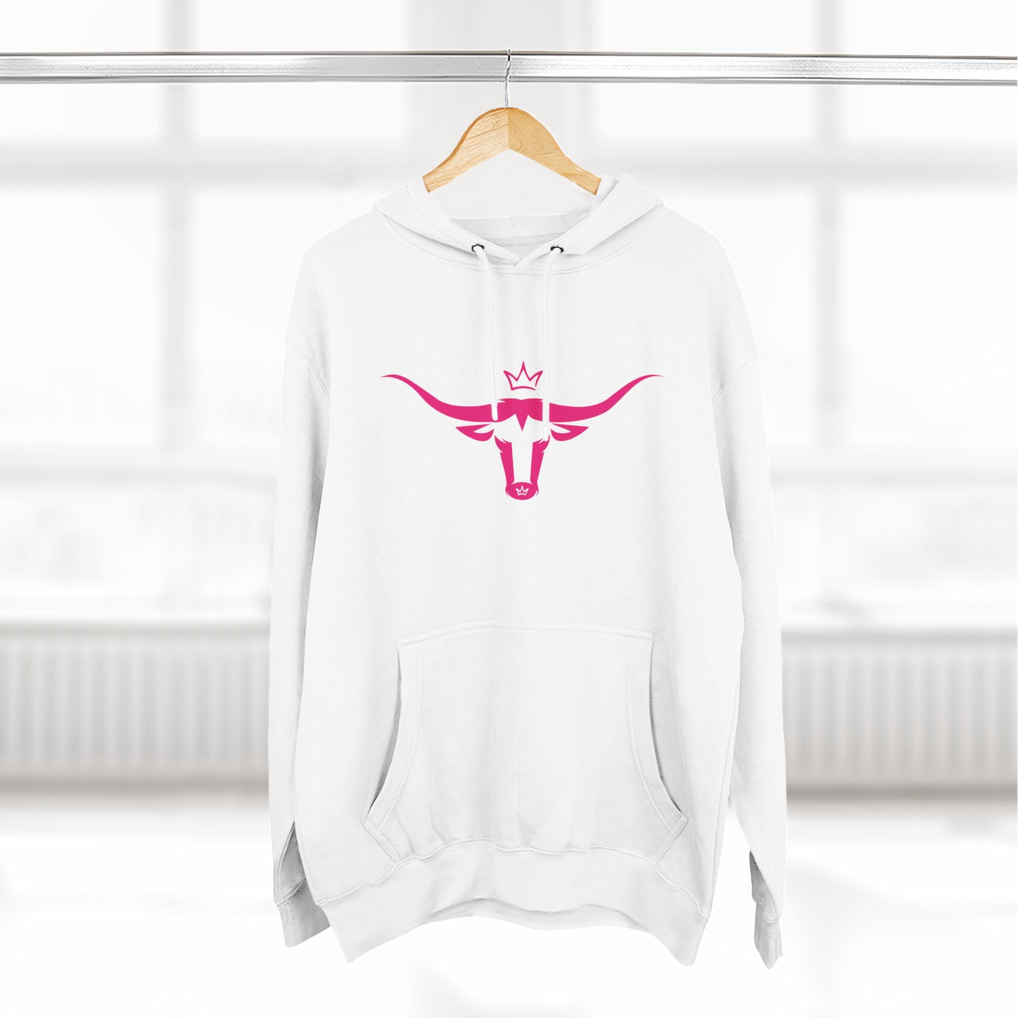 Three-Panel Fleece Hoodie