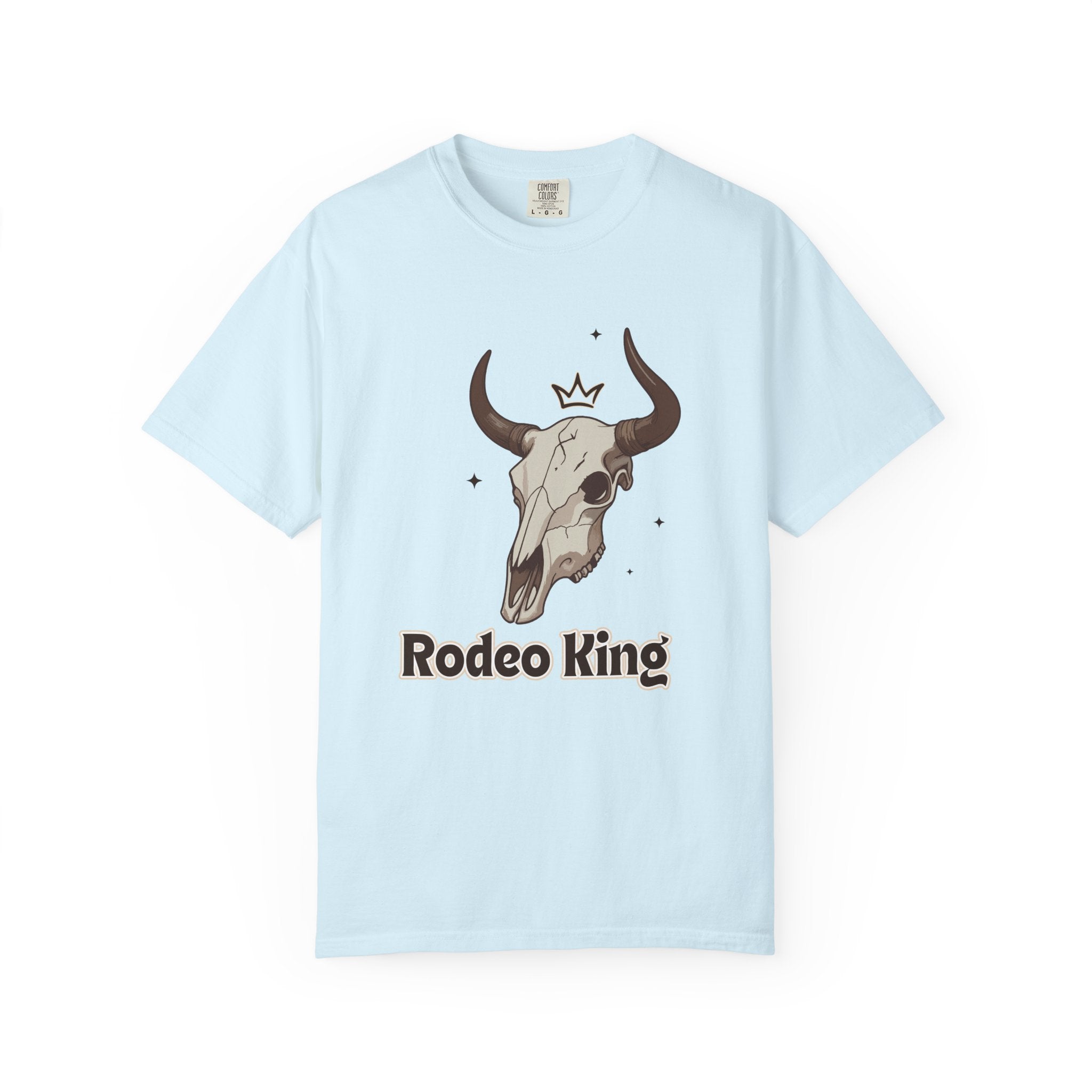 Rodeo King T-Shirt — Western Bull Skull Graphic Tee