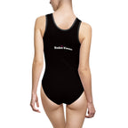 Rodeo Kween Women's Swimsuit - 'Rodeo Kween' Black One-Piece with Pink Longhorn Crown