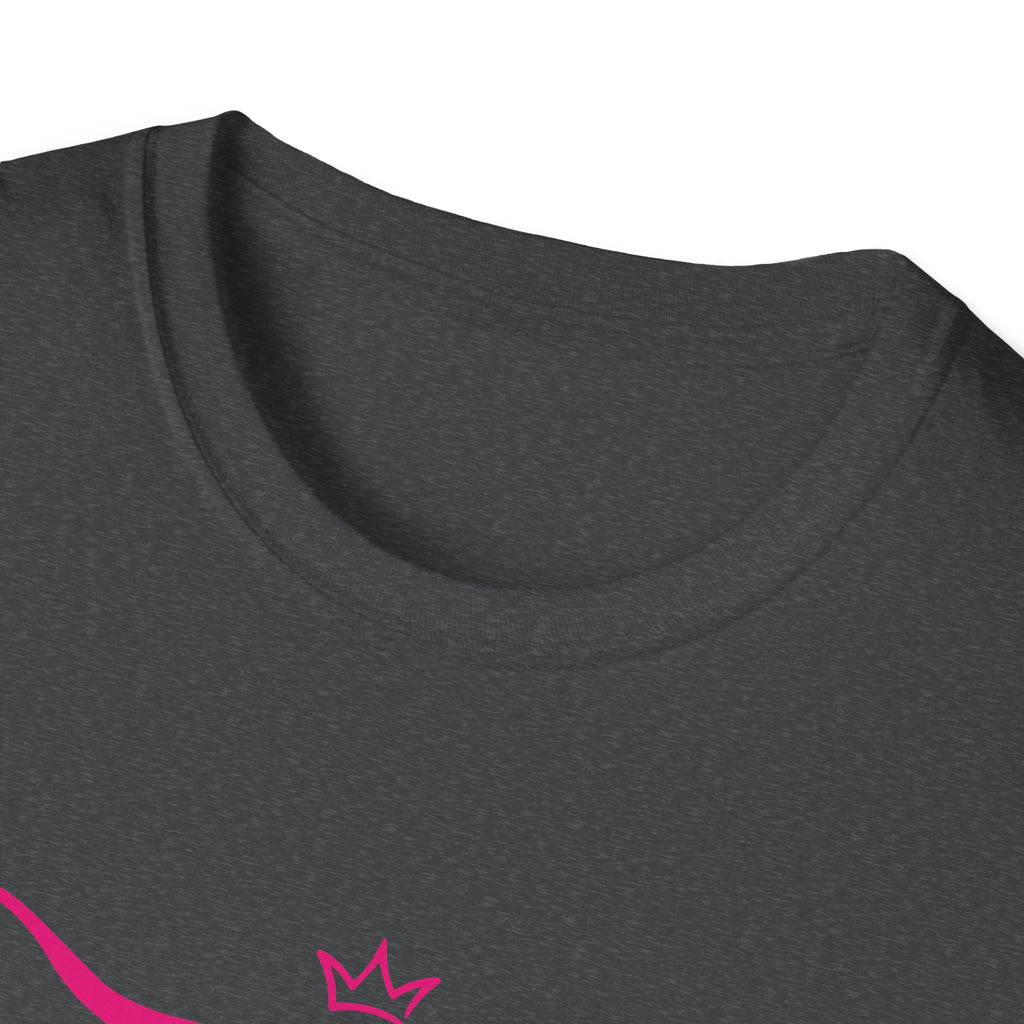 Longhorn Crown Graphic Tee — Pink Bull Logo Women's Casual T‑Shirt