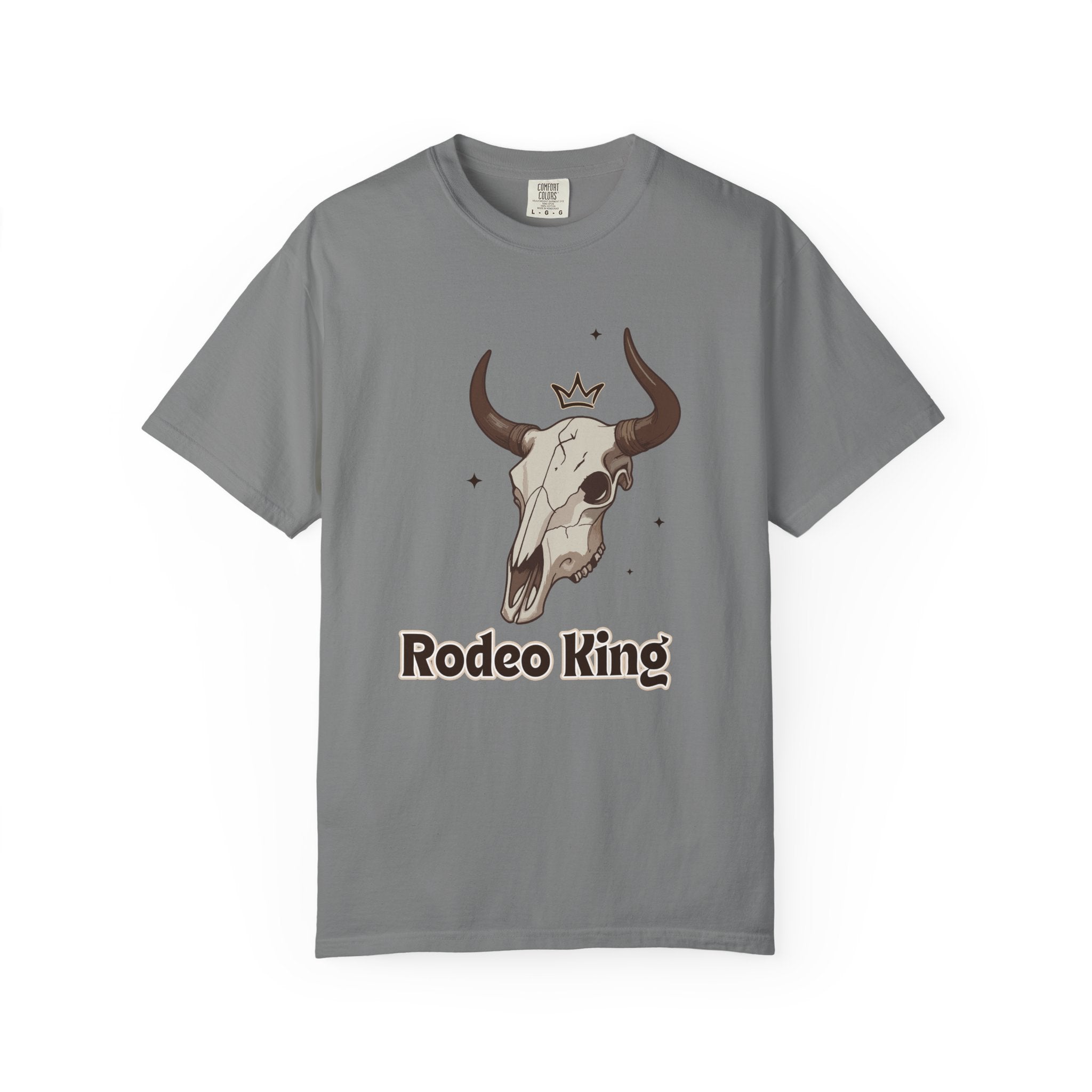 Rodeo King T-Shirt — Western Bull Skull Graphic Tee