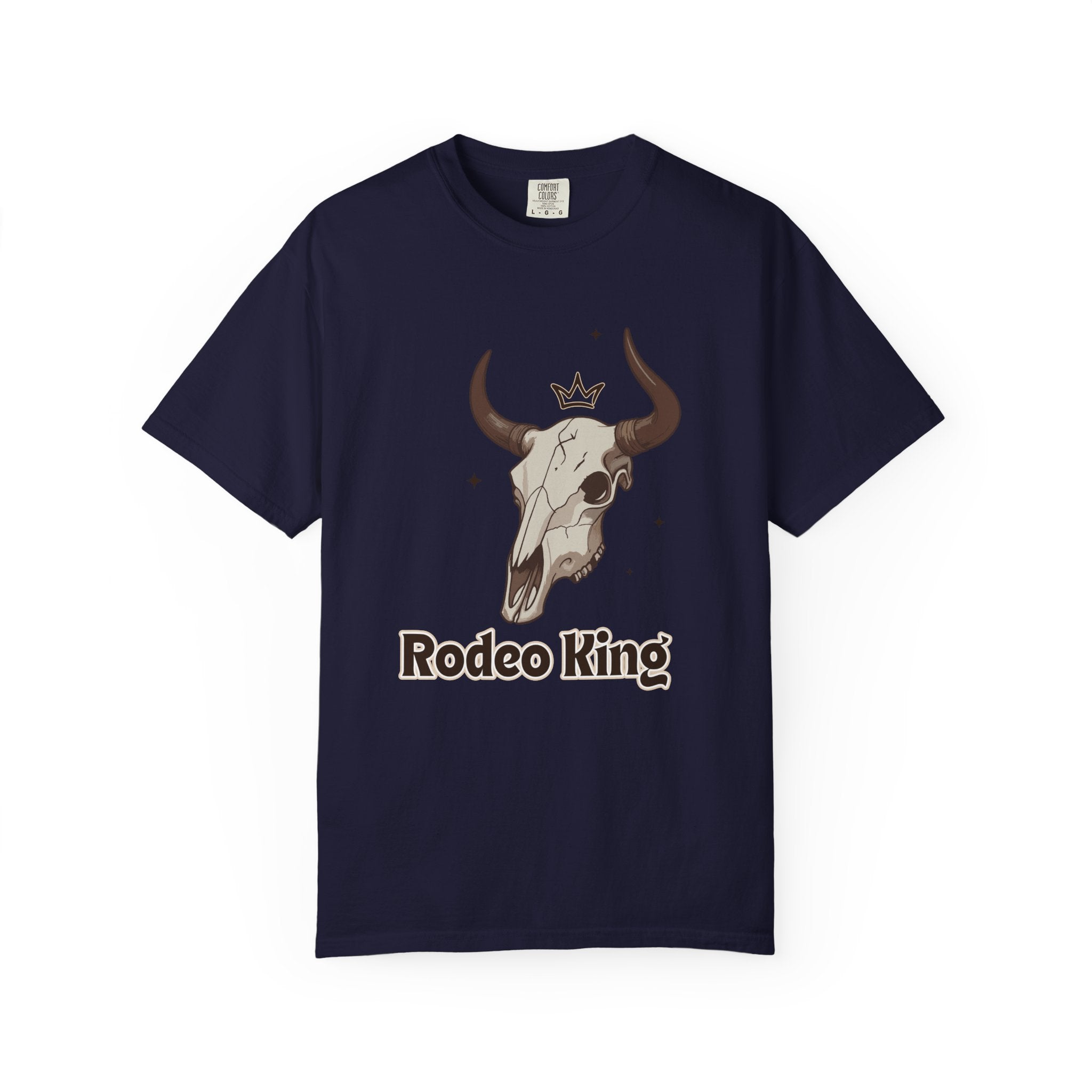 Rodeo King T-Shirt — Western Bull Skull Graphic Tee