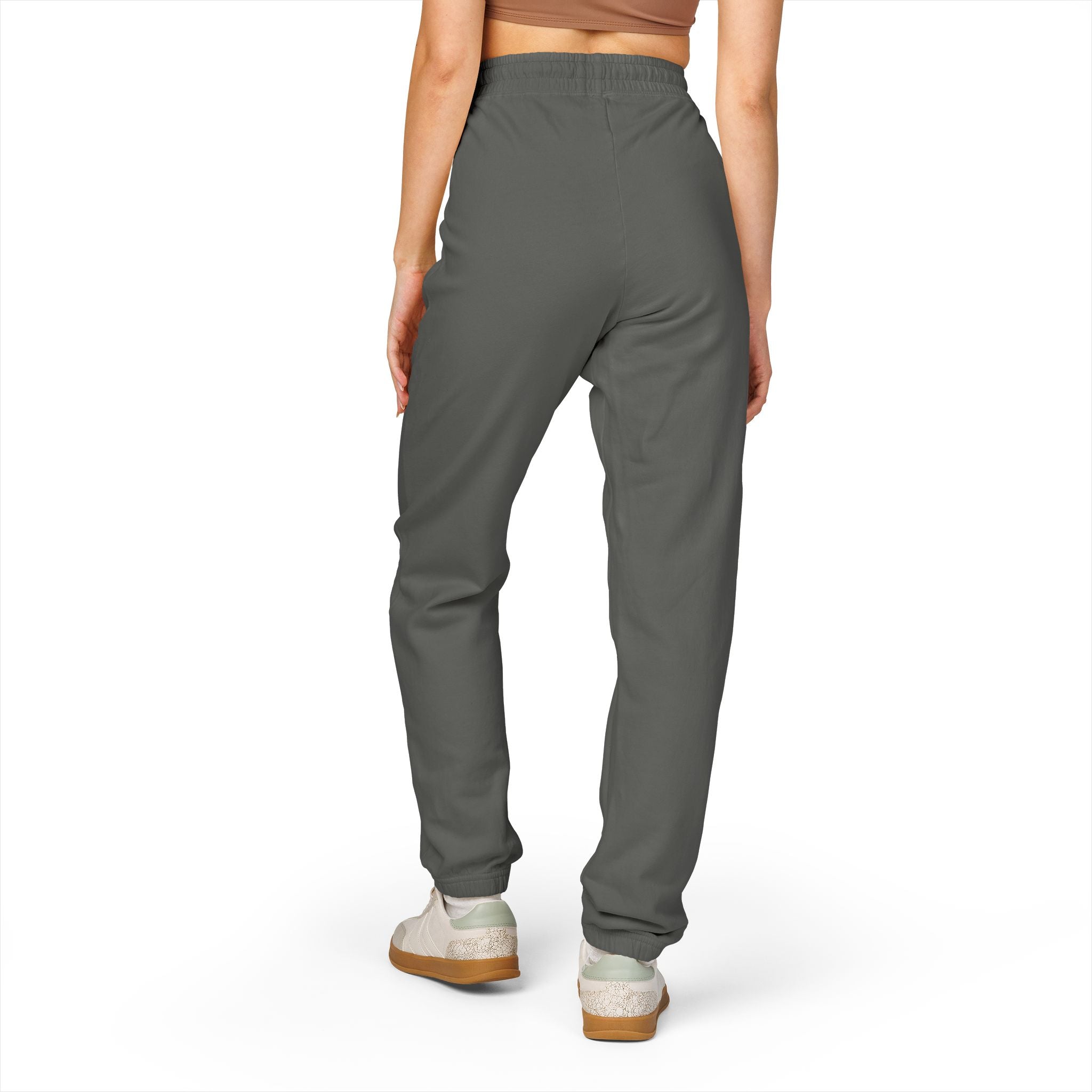 Skull & Roses Sweatpants — Dark Grey Graphic Joggers