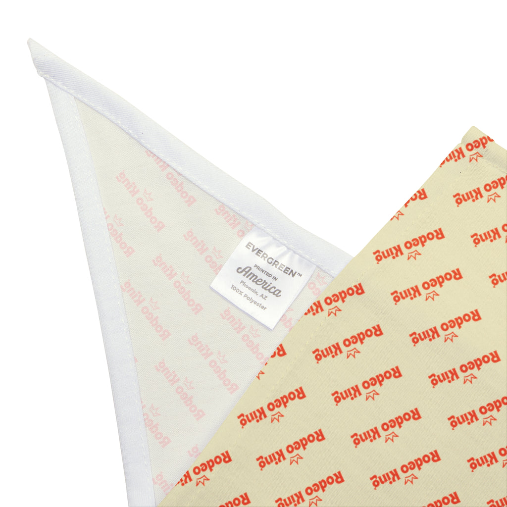 Pet Bandana — Repeating 'wild child' Script Print, Lightweight Triangle Scarf for Dogs & Cats