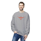 Longhorn Crest Crewneck Sweatshirt — Minimal Western Bull Logo