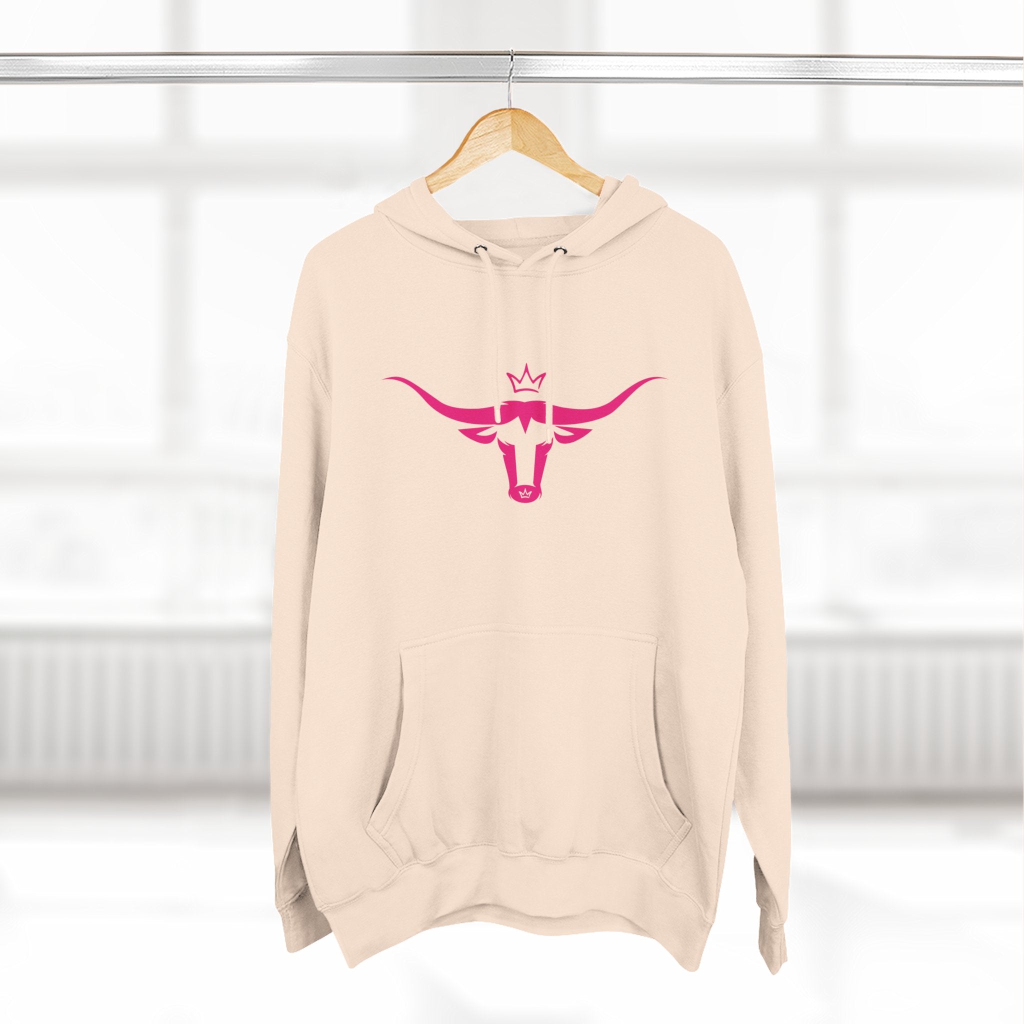 Three-Panel Fleece Hoodie