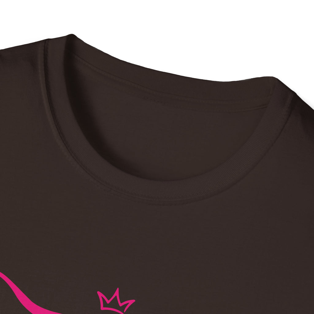 Longhorn Crown Graphic Tee — Pink Bull Logo Women's Casual T‑Shirt