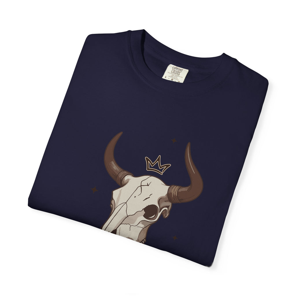 Rodeo King T-Shirt — Western Bull Skull Graphic Tee