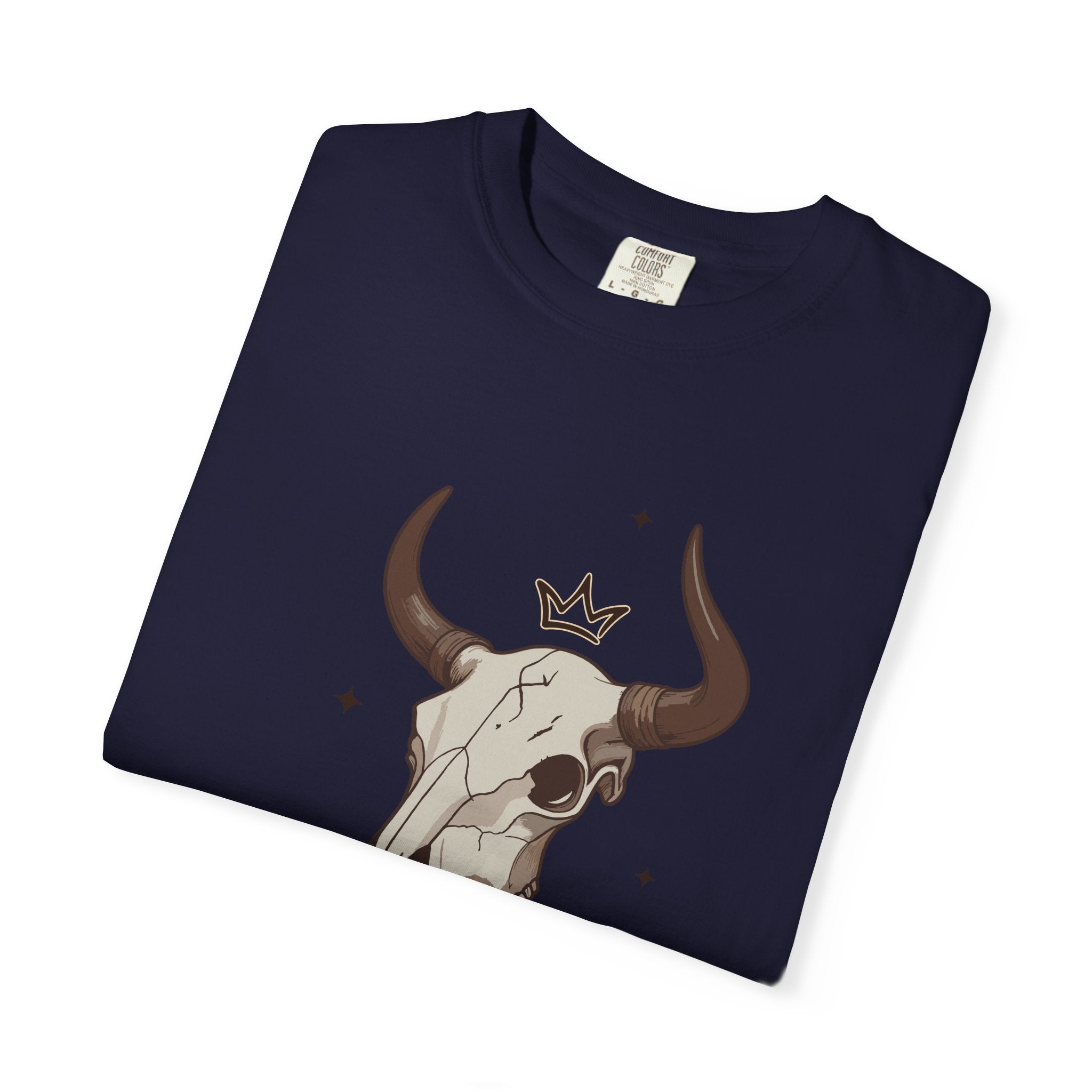 Rodeo King T-Shirt — Western Bull Skull Graphic Tee