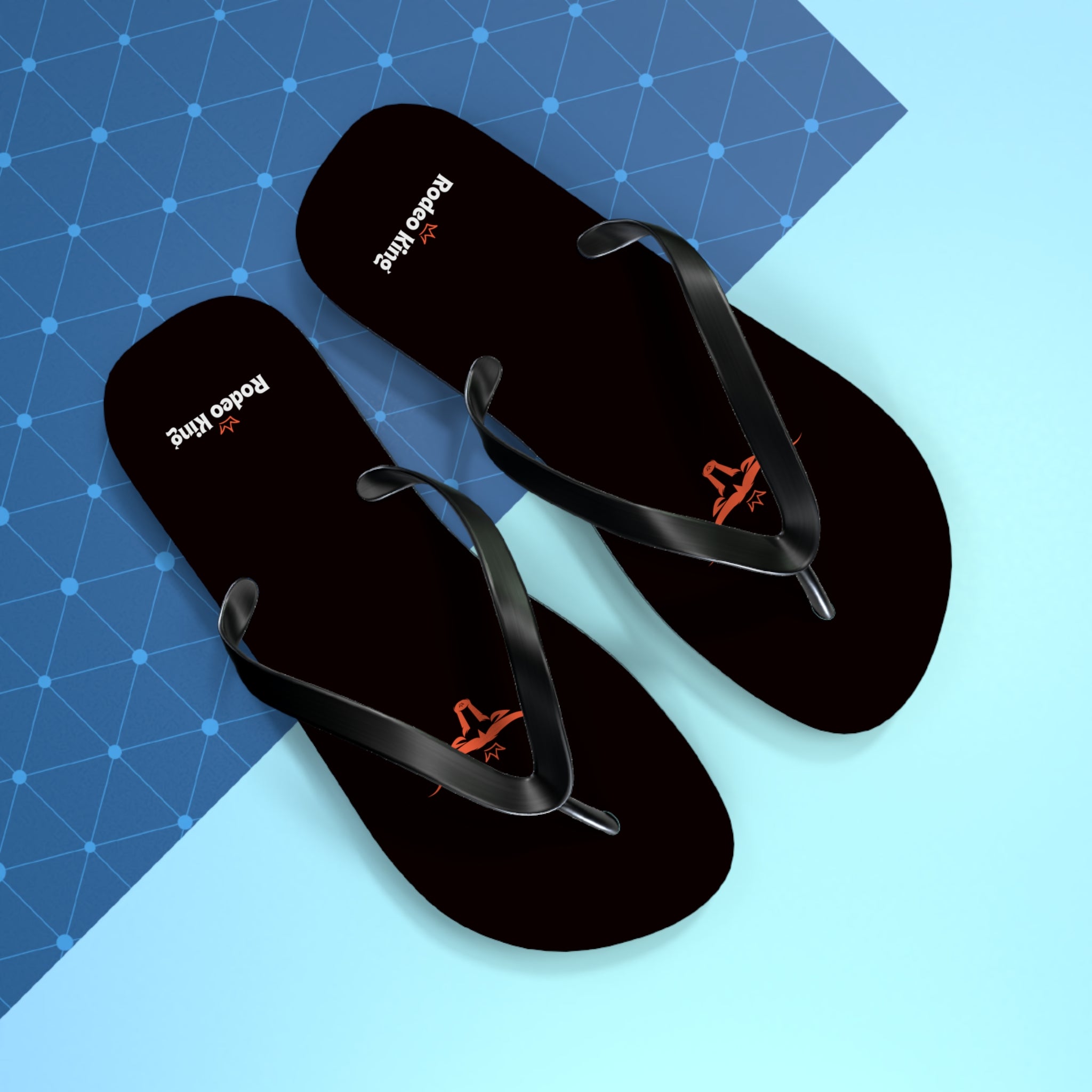 Rodeo King Longhorn Flip Flops