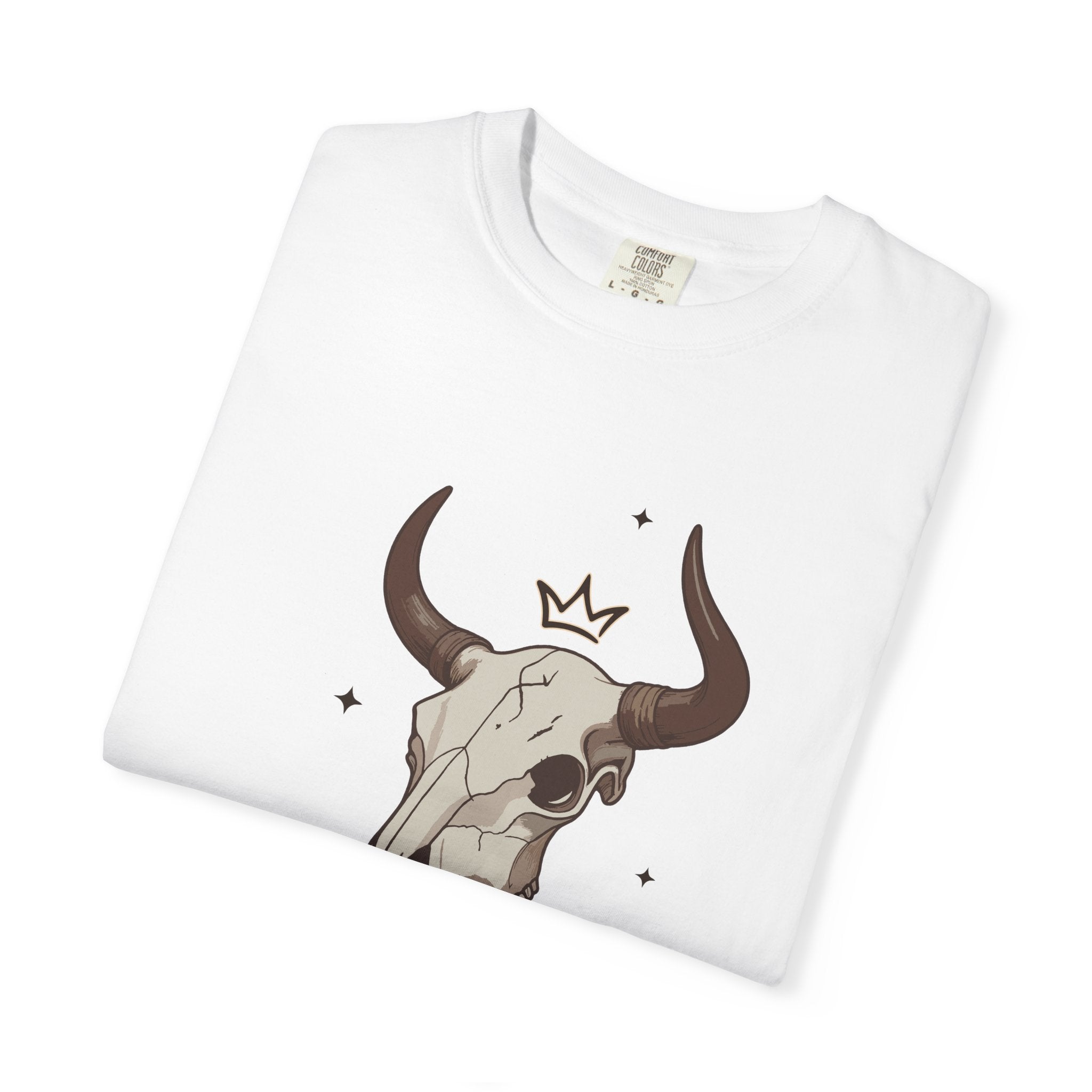 Rodeo King T-Shirt — Western Bull Skull Graphic Tee