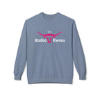 Rodeo Kween Crewneck Sweatshirt — Pink Longhorn Logo Western Cowgirl Pullover