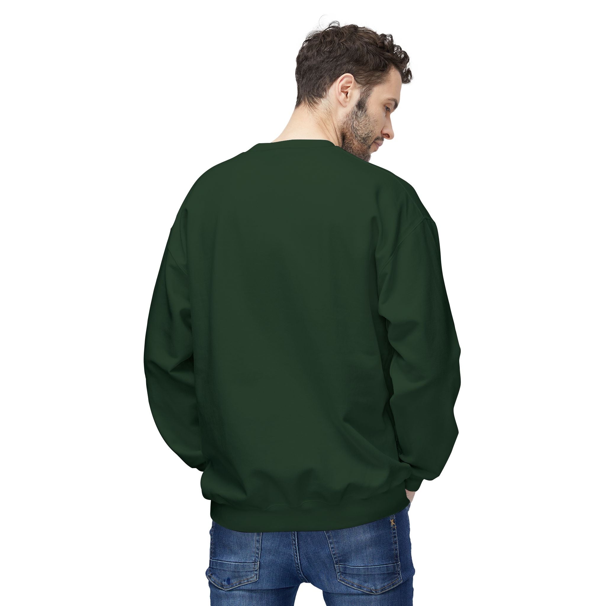 Longhorn Crest Crewneck Sweatshirt — Minimal Western Bull Logo