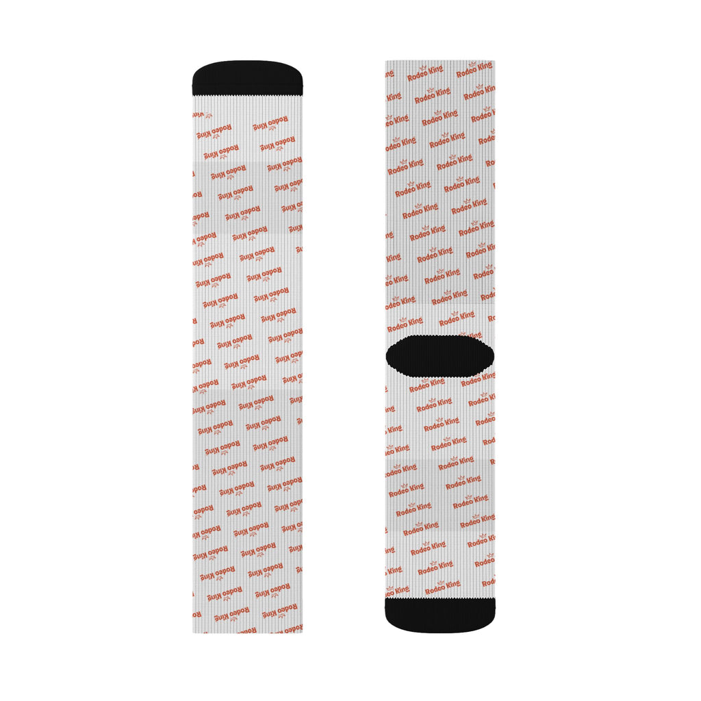 Abstract Coral Dash Sublimation Socks — Lightweight All-Over Print Crew Socks