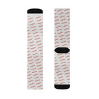 Abstract Coral Dash Sublimation Socks — Lightweight All-Over Print Crew Socks