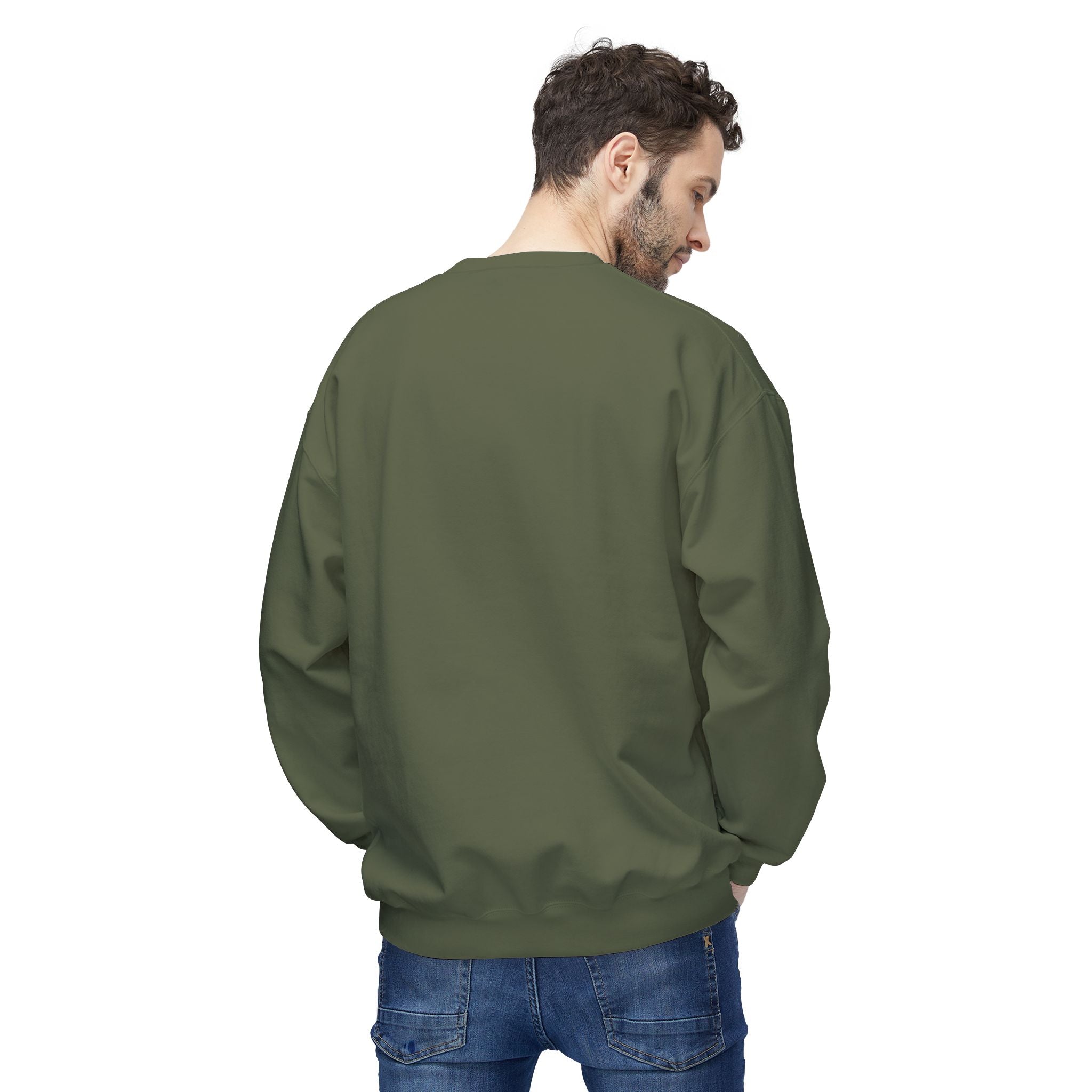 Longhorn Crest Crewneck Sweatshirt — Minimal Western Bull Logo