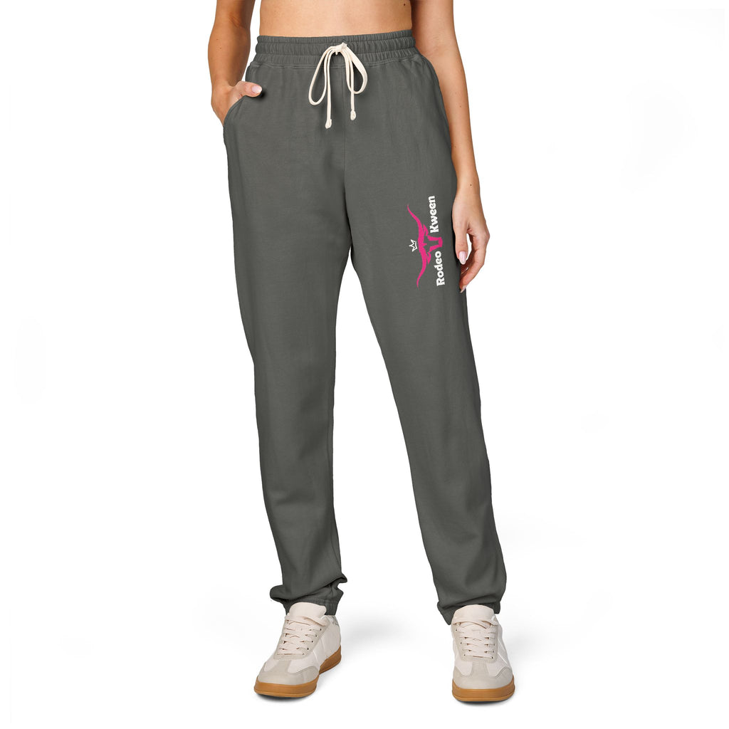Skull & Roses Sweatpants — Dark Grey Graphic Joggers
