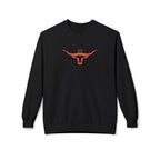 Longhorn Crest Crewneck Sweatshirt — Minimal Western Bull Logo
