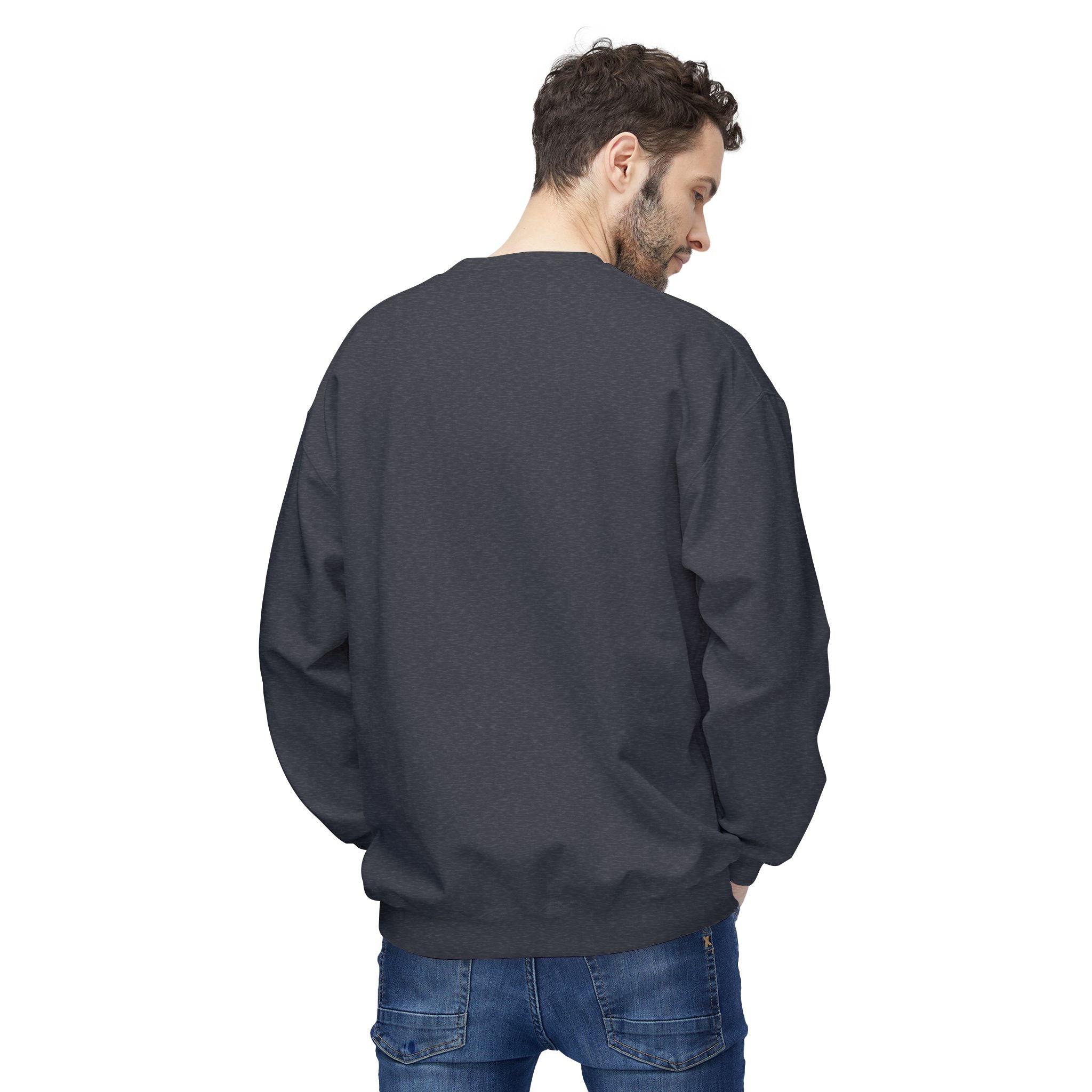 Longhorn Crest Crewneck Sweatshirt — Minimal Western Bull Logo
