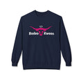 Rodeo Kween Crewneck Sweatshirt — Pink Longhorn Logo Western Cowgirl Pullover