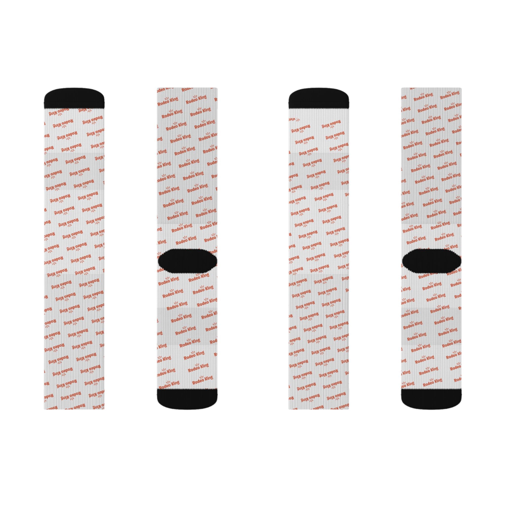 Abstract Coral Dash Sublimation Socks — Lightweight All-Over Print Crew Socks