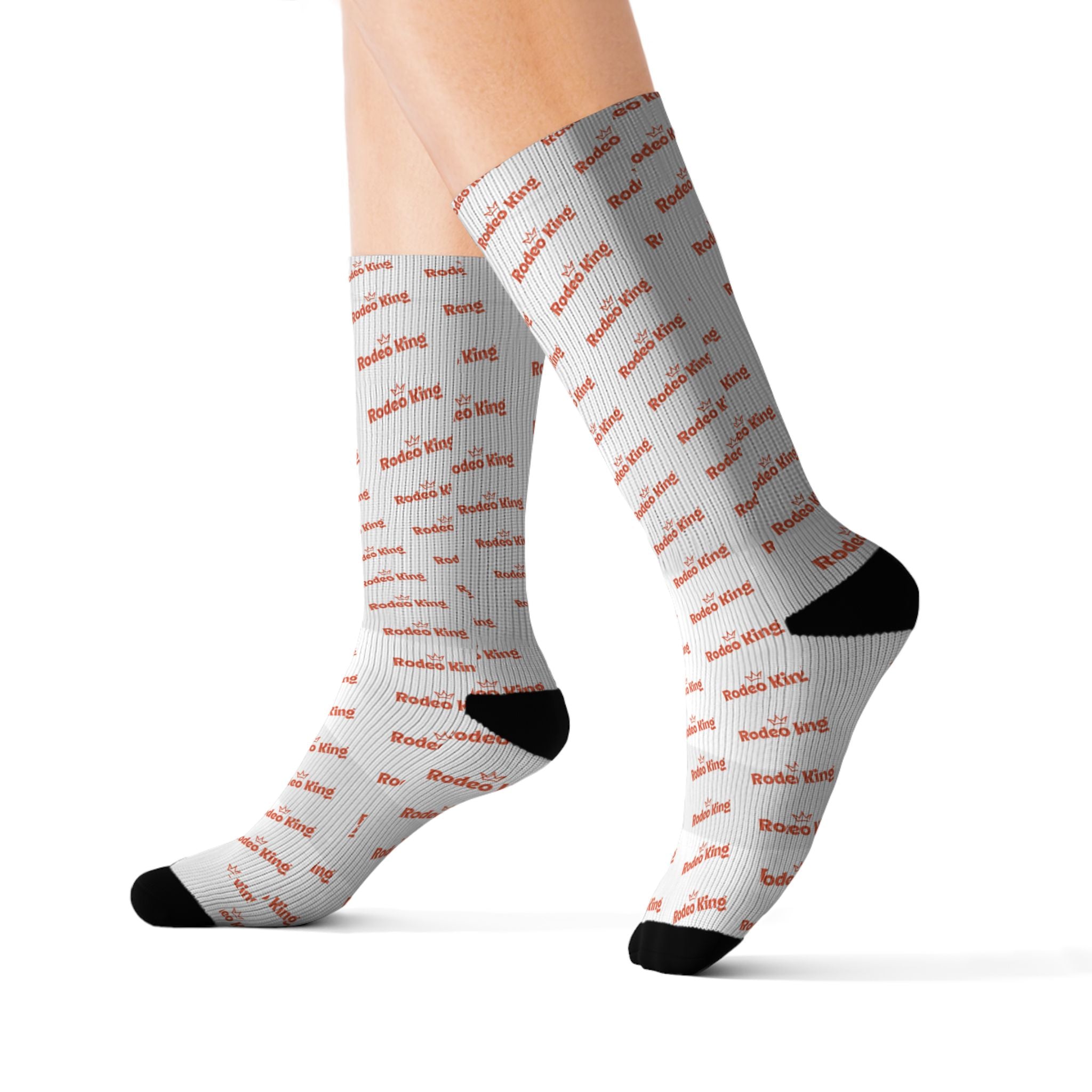 Abstract Coral Dash Sublimation Socks — Lightweight All-Over Print Crew Socks