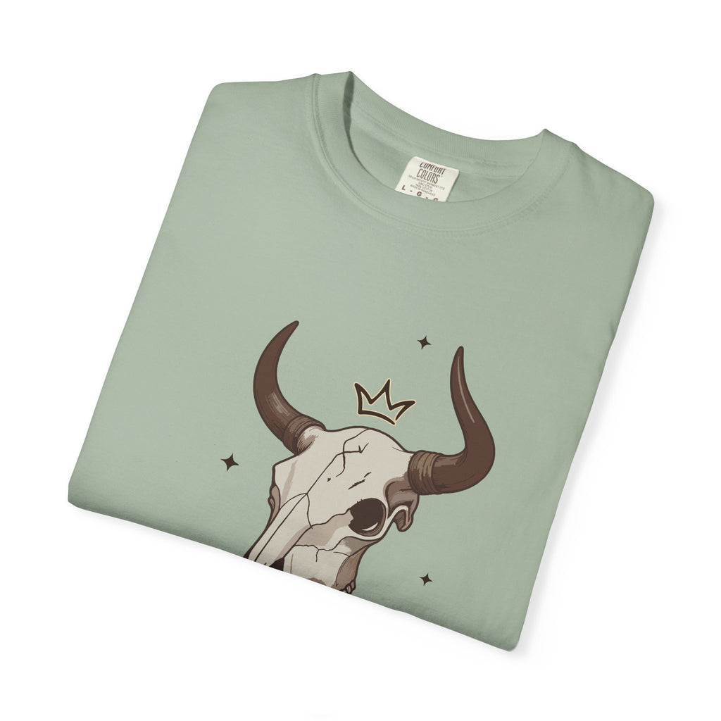 Rodeo King T-Shirt — Western Bull Skull Graphic Tee