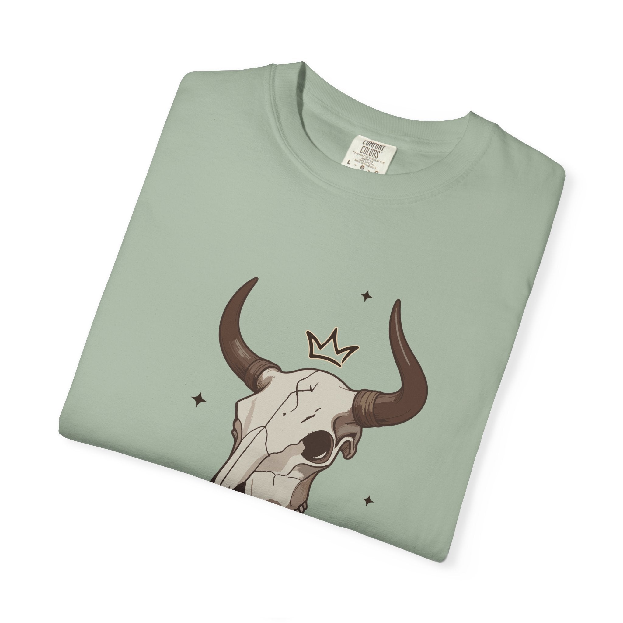 Rodeo King T-Shirt — Western Bull Skull Graphic Tee