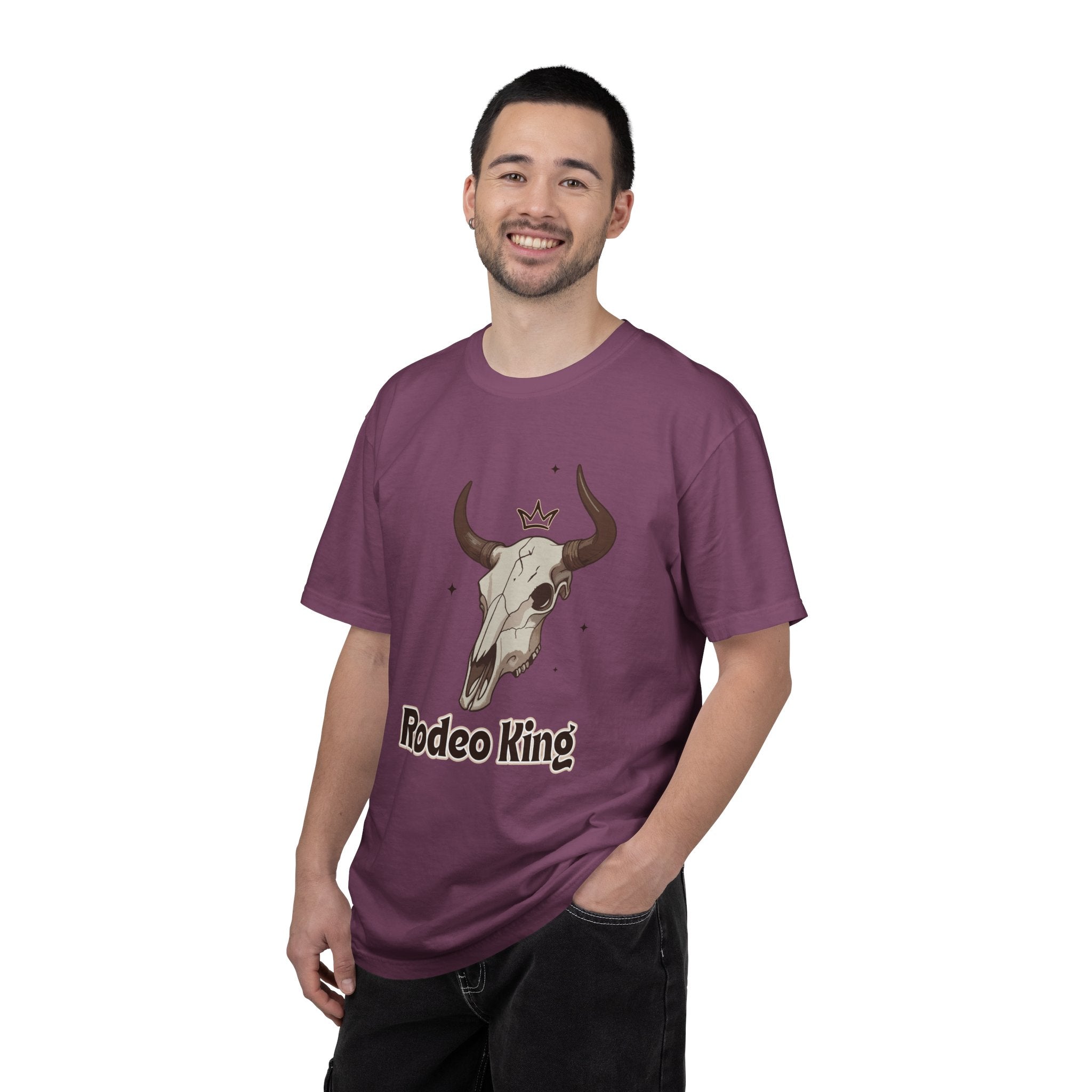 Rodeo King T-Shirt — Western Bull Skull Graphic Tee