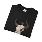 Rodeo King T-Shirt — Western Bull Skull Graphic Tee