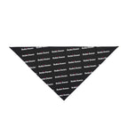 Rodeo Kween Pet Bandana — Black Repeating Logo Dog & Cat Scarf