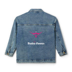 Denim Jacket — Embroidered Longhorn 'Rodeo Western' Back Logo