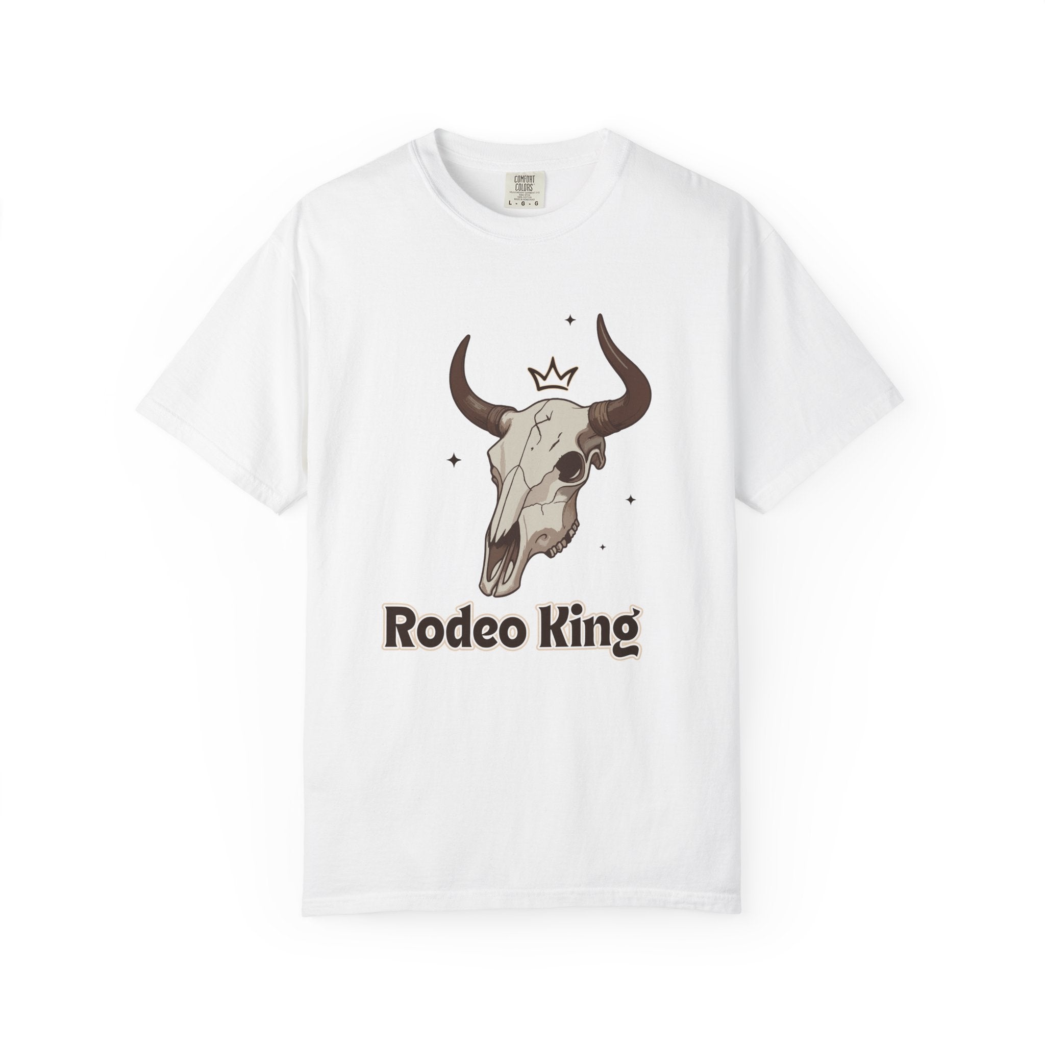 Rodeo King T-Shirt — Western Bull Skull Graphic Tee