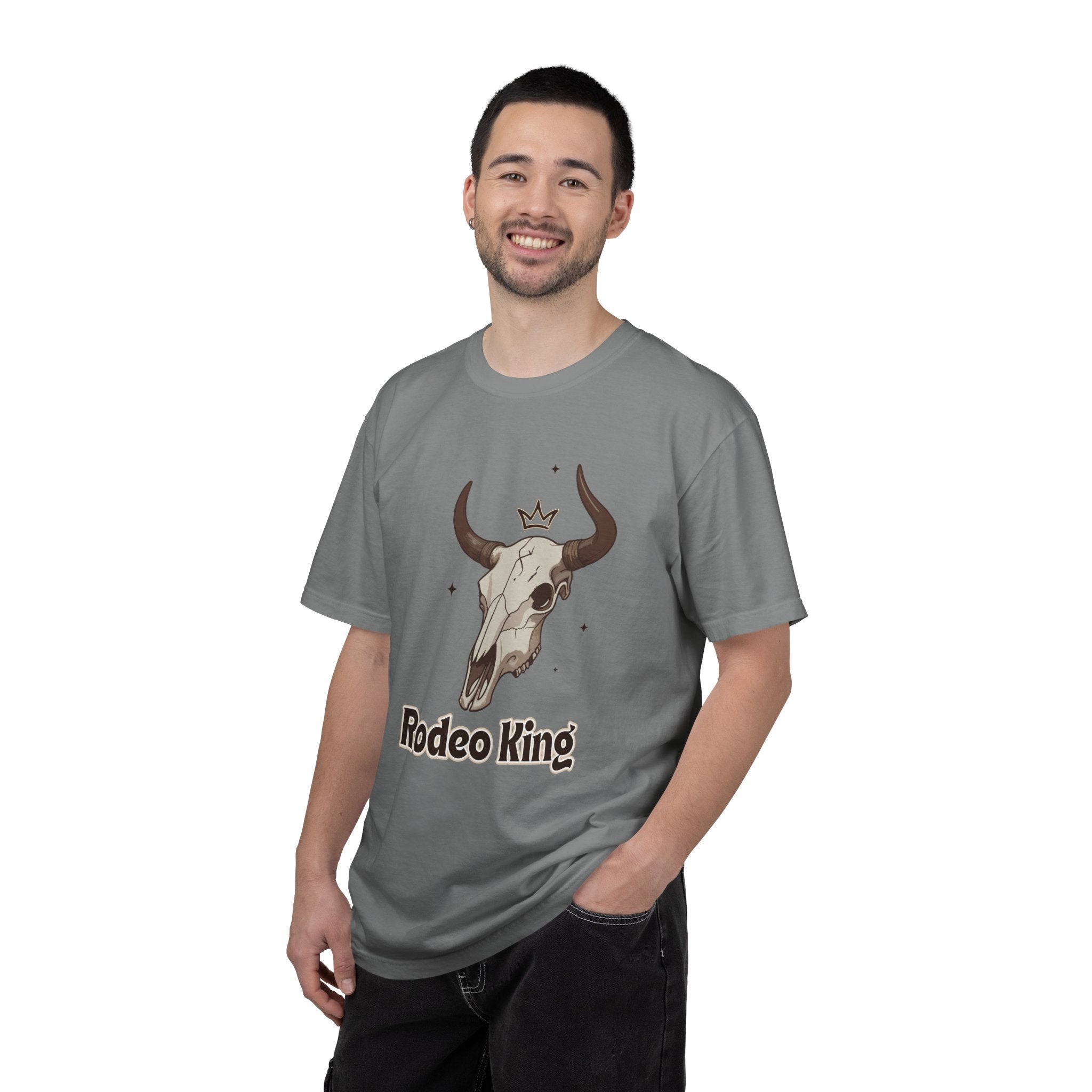 Rodeo King T-Shirt — Western Bull Skull Graphic Tee