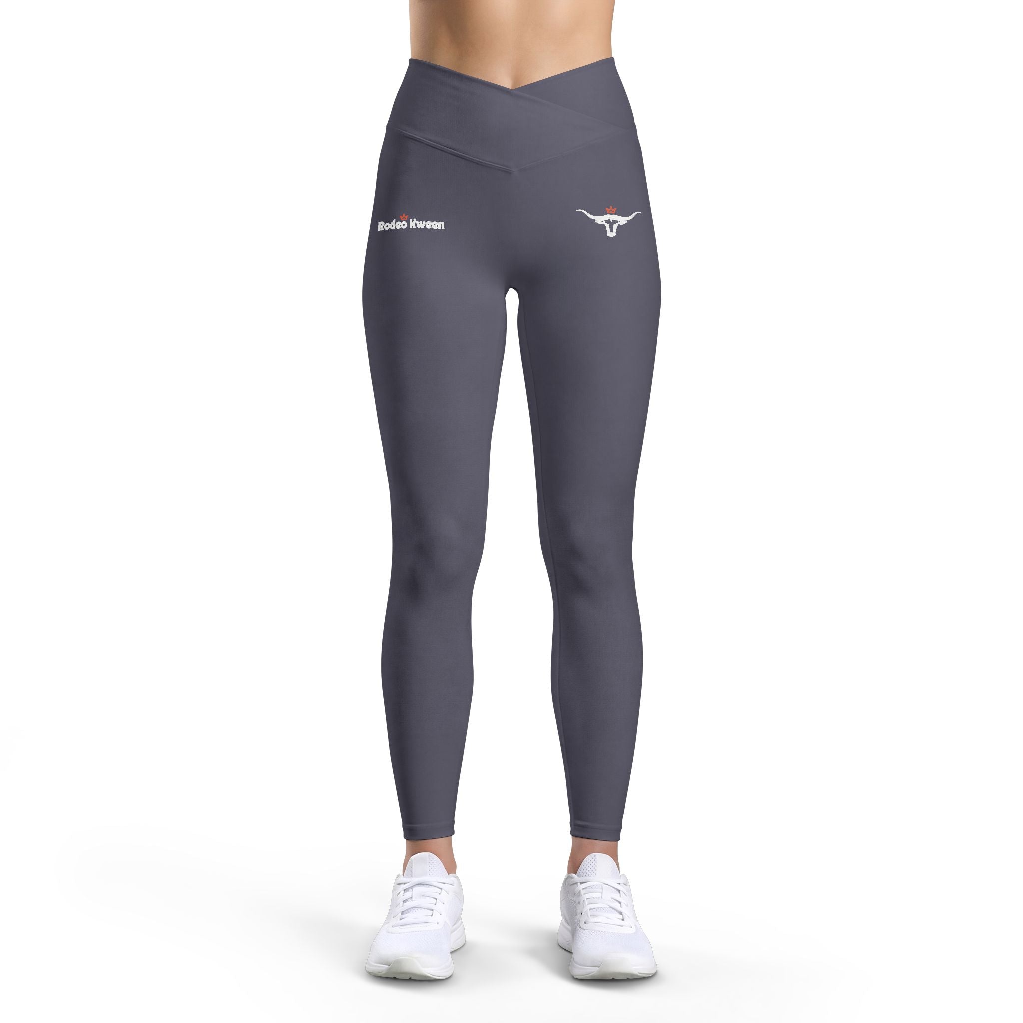 Rodeo Kween Yoga Leggings with Subtle Bird & Script Accent — High-Waist Women’s Activewear