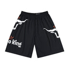 Rodeo King Men’s Athletic Shorts — Black Bull Graphic Sports Shorts