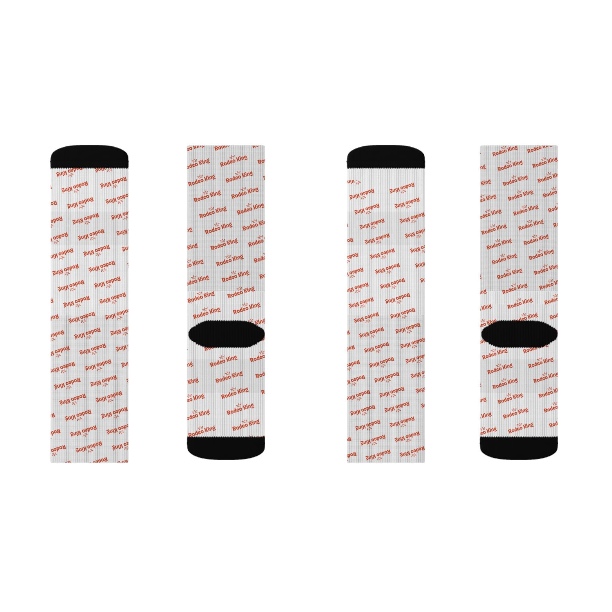 Abstract Coral Dash Sublimation Socks — Lightweight All-Over Print Crew Socks