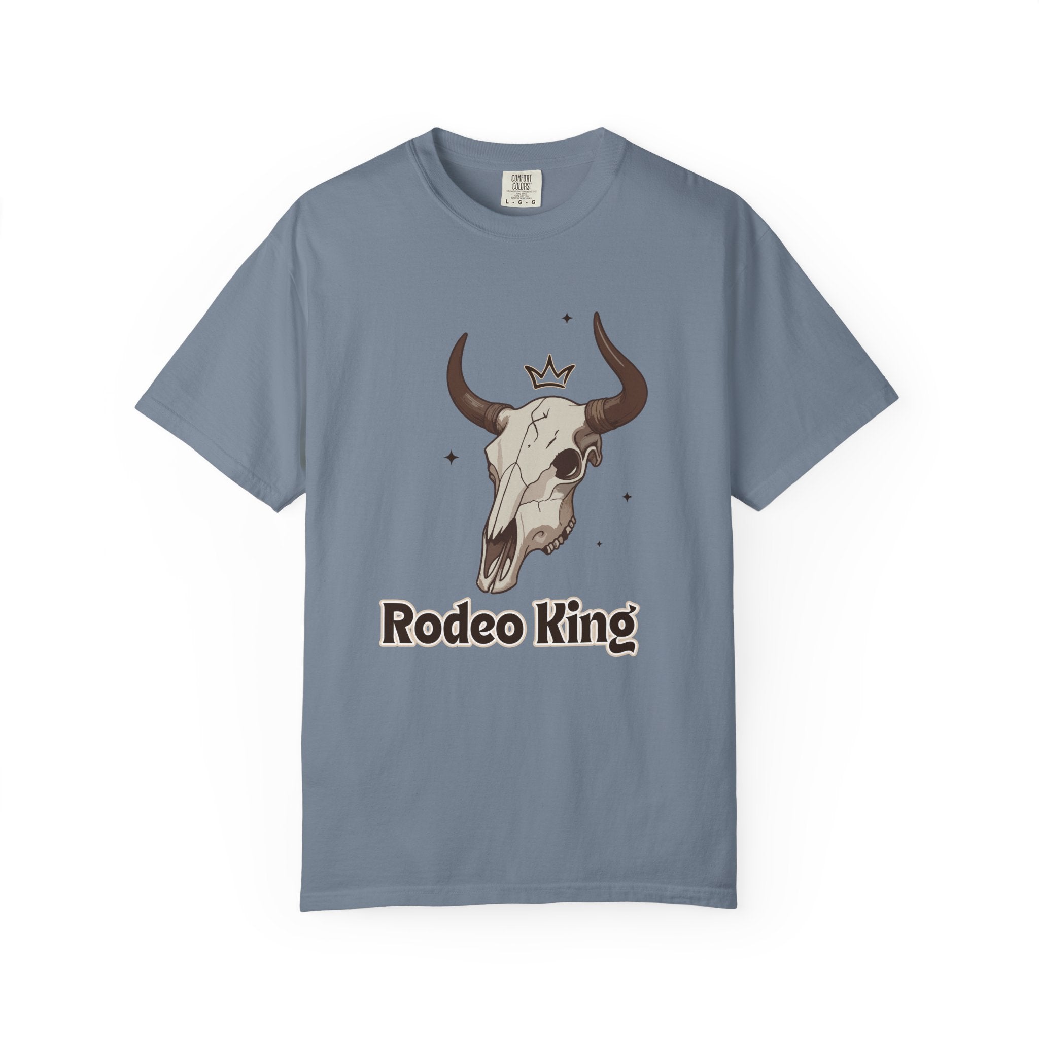 Rodeo King T-Shirt — Western Bull Skull Graphic Tee