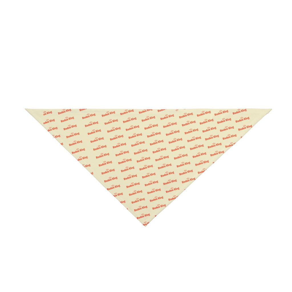 Pet Bandana — Repeating 'wild child' Script Print, Lightweight Triangle Scarf for Dogs & Cats