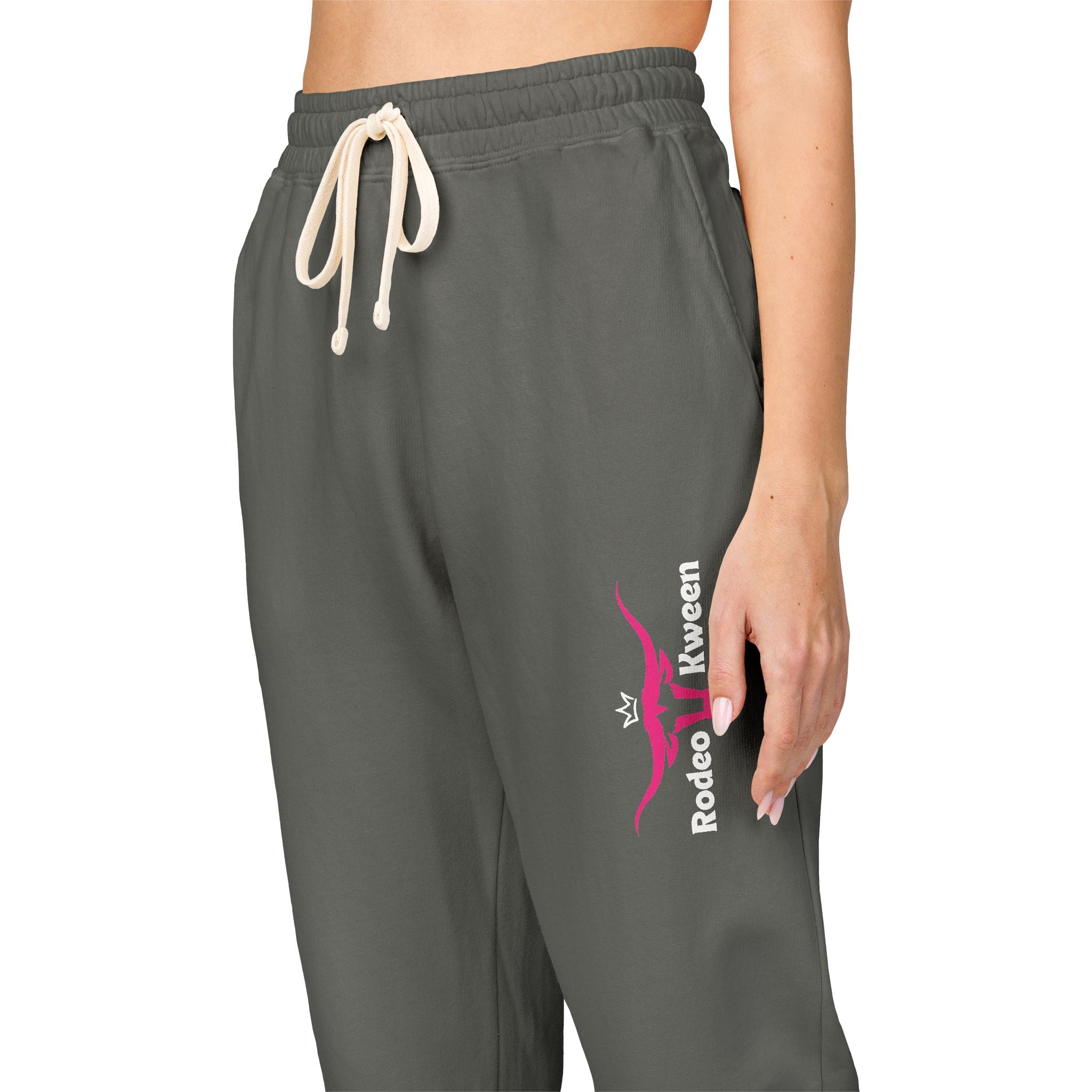 Skull & Roses Sweatpants — Dark Grey Graphic Joggers