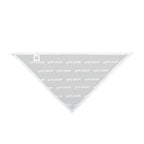 Rodeo King Pet Bandana — Black Repeat Logo Triangle Scarf for Dogs & Cats