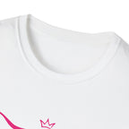 Longhorn Crown Graphic Tee — Pink Bull Logo Women's Casual T‑Shirt