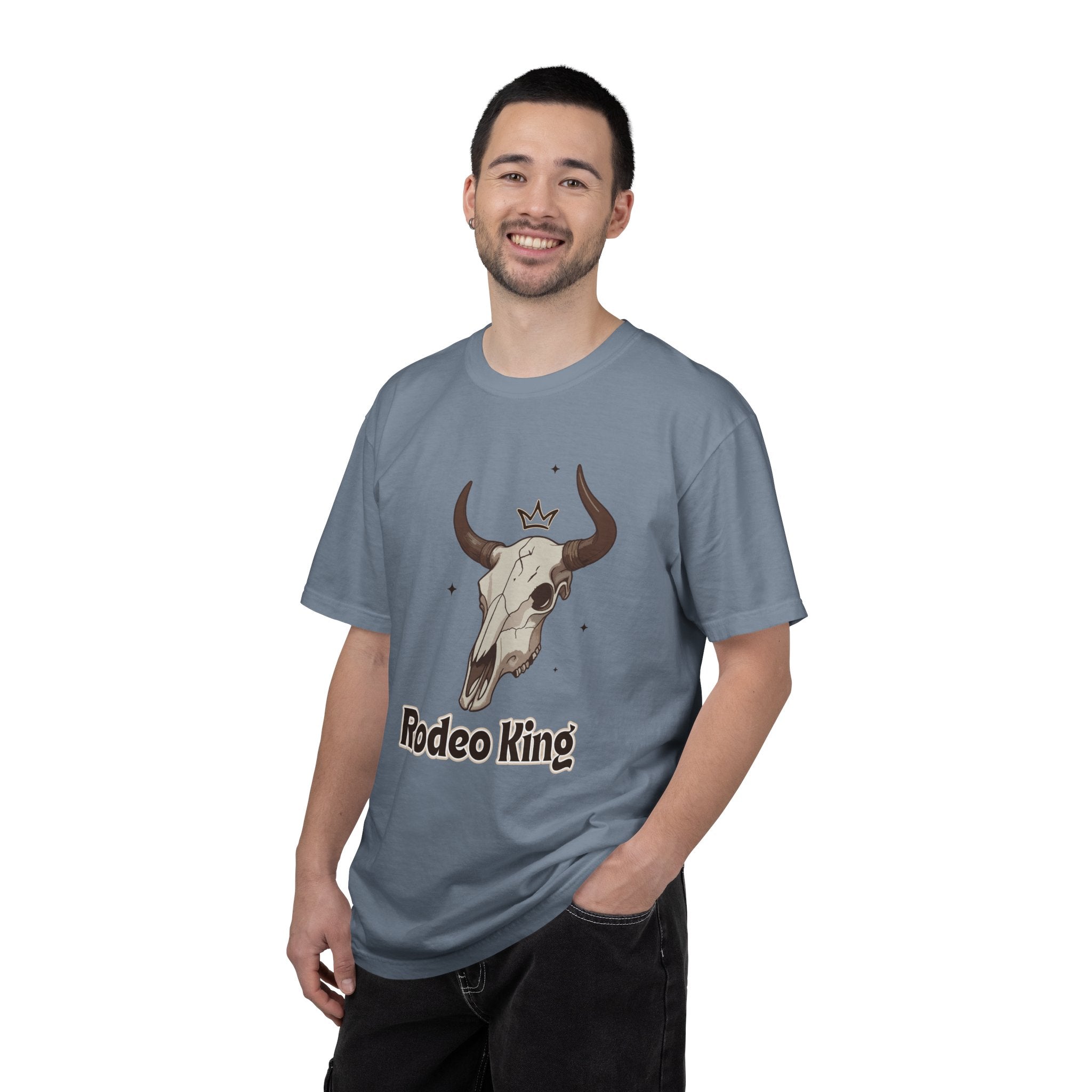 Rodeo King T-Shirt — Western Bull Skull Graphic Tee