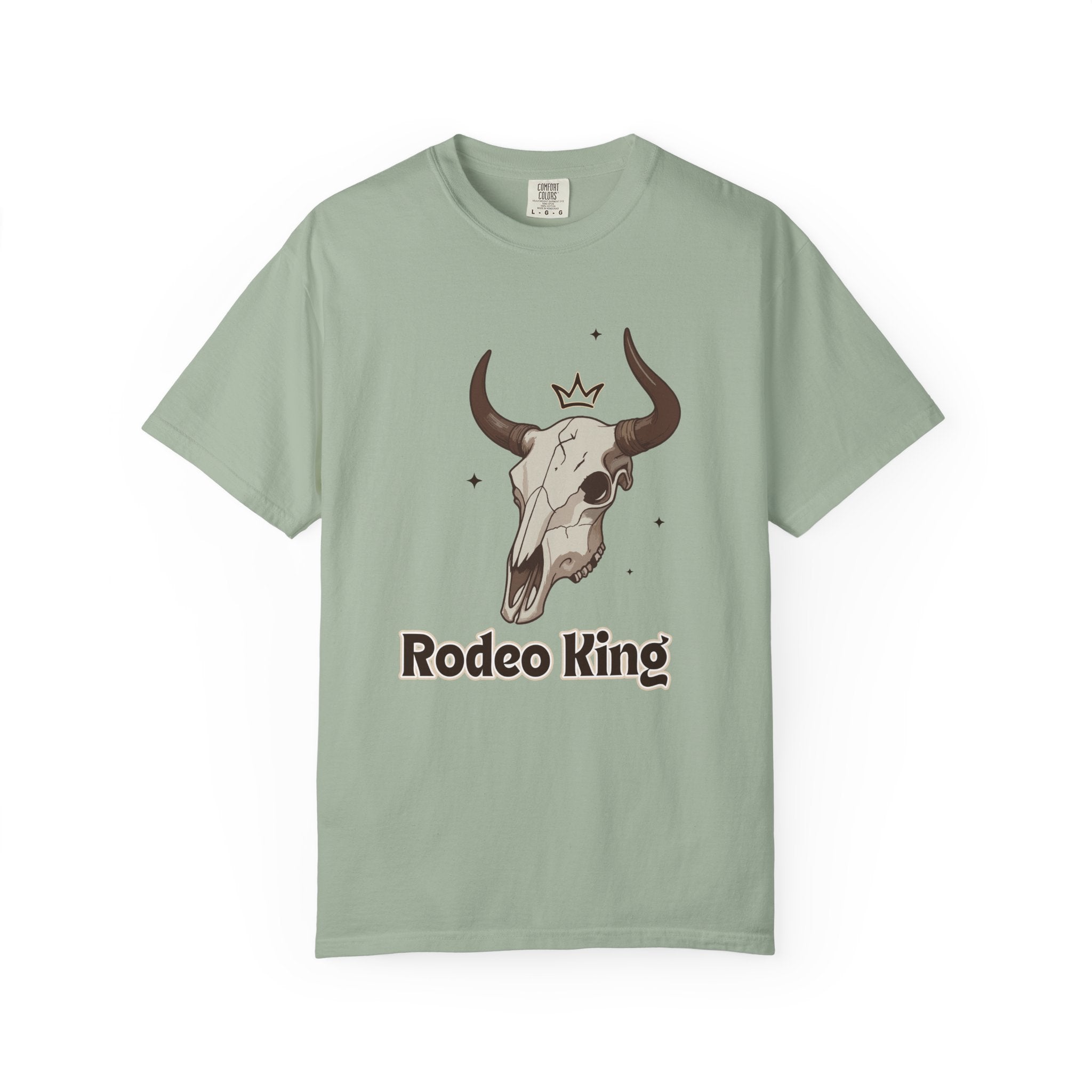 Rodeo King T-Shirt — Western Bull Skull Graphic Tee