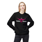Rodeo Kween Crewneck Sweatshirt — Pink Longhorn Logo Western Cowgirl Pullover