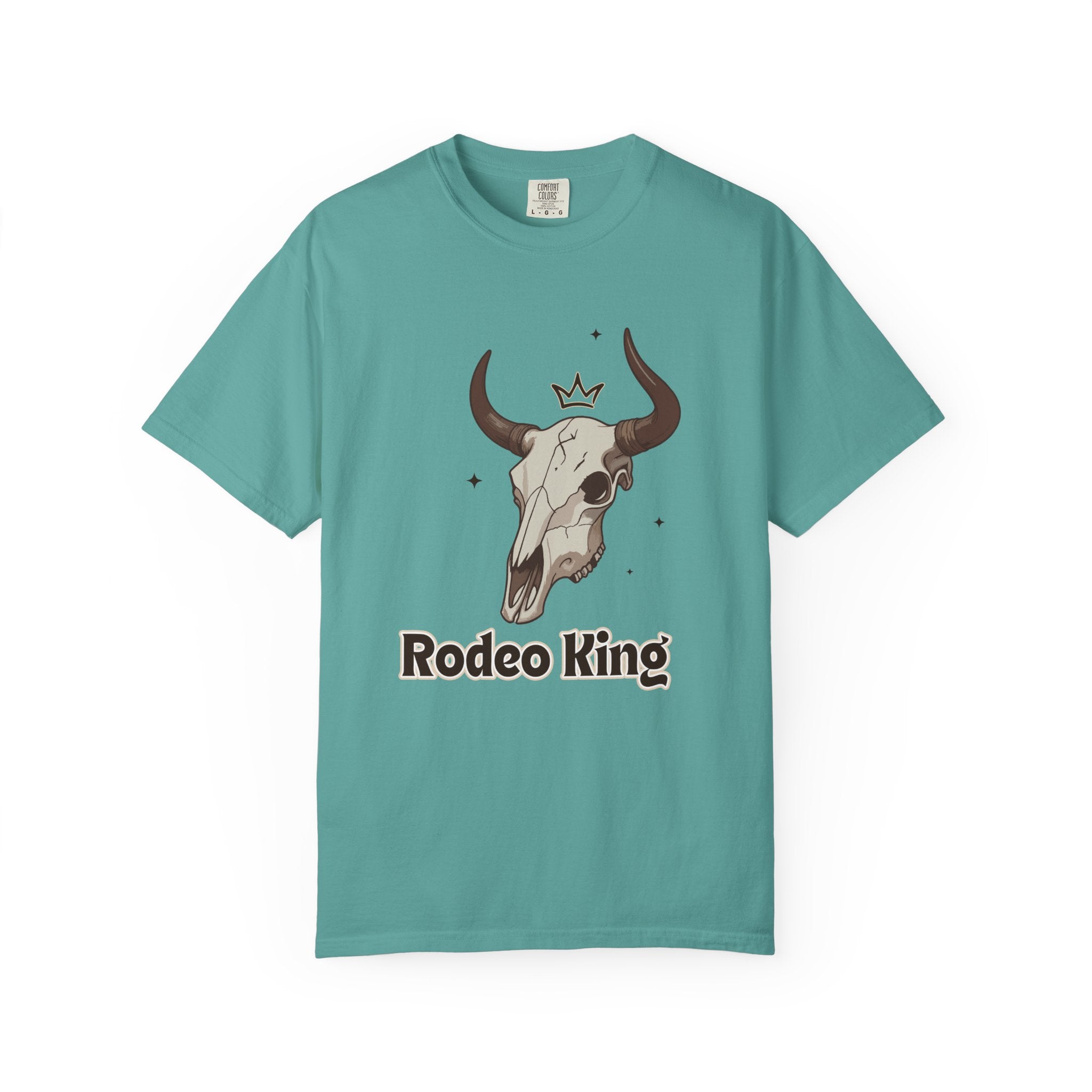 Rodeo King T-Shirt — Western Bull Skull Graphic Tee