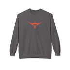 Longhorn Crest Crewneck Sweatshirt — Minimal Western Bull Logo