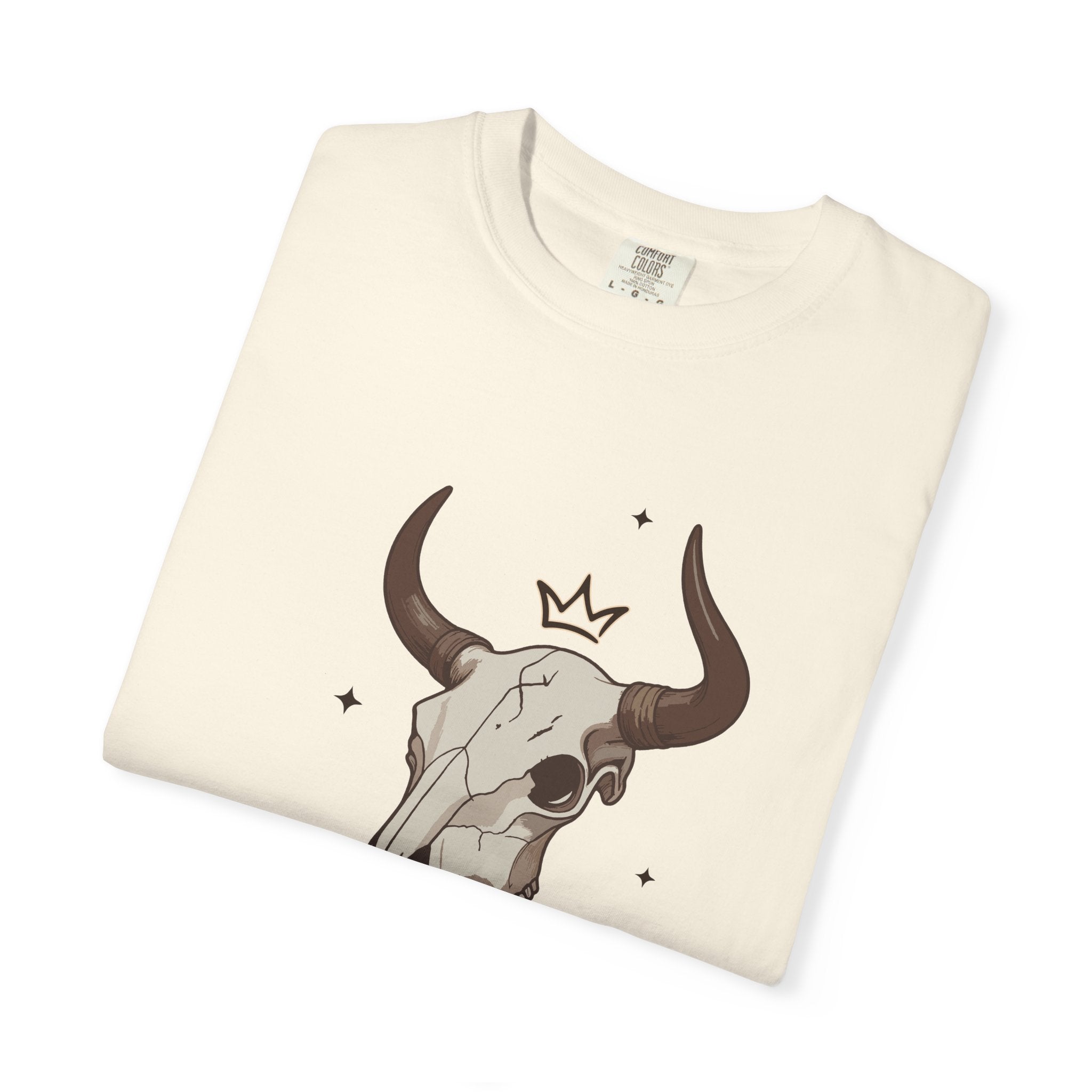 Rodeo King T-Shirt — Western Bull Skull Graphic Tee