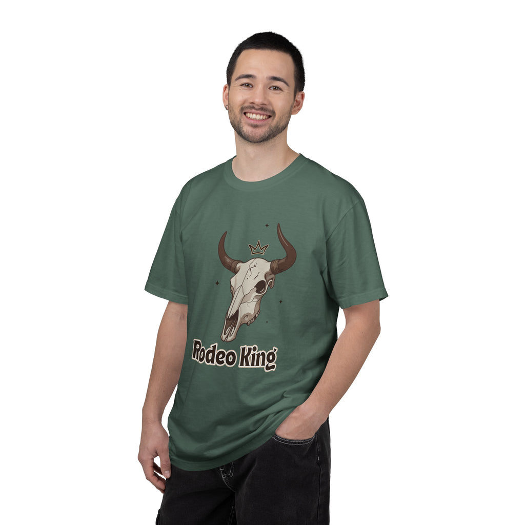 Rodeo King T-Shirt — Western Bull Skull Graphic Tee