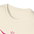 Longhorn Crown Graphic Tee — Pink Bull Logo Women's Casual T‑Shirt